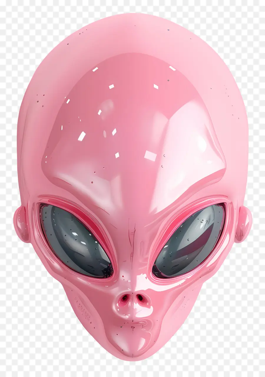 Cabeça Alienígena，Cabeça Alienígena Rosa PNG