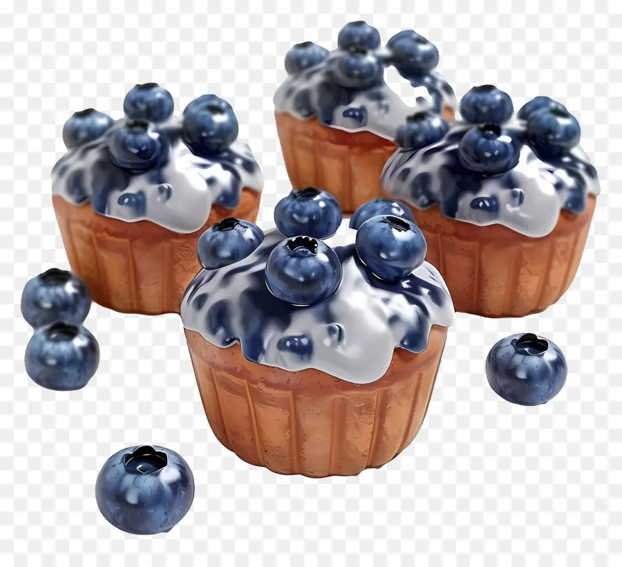 Muffins De Mirtilo，Produtos De Panificação PNG