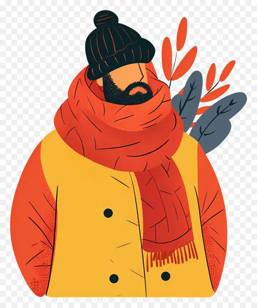 Homem Inverno，Homem Com Roupas De Inverno PNG