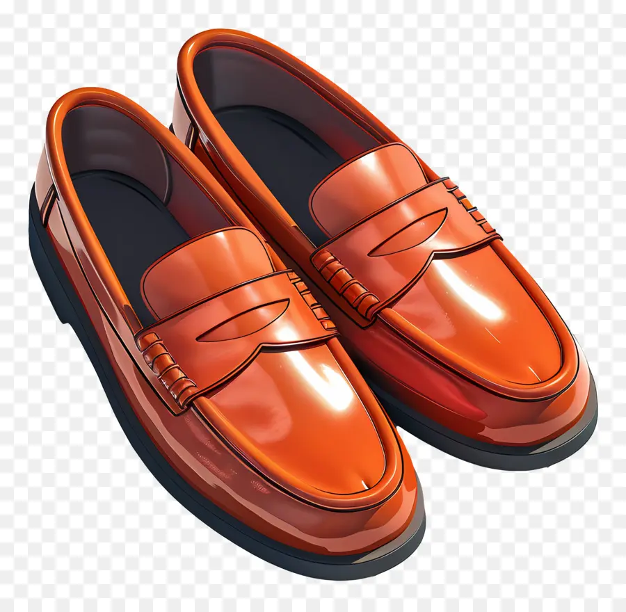 Mocassins，Mocassins Marrons PNG