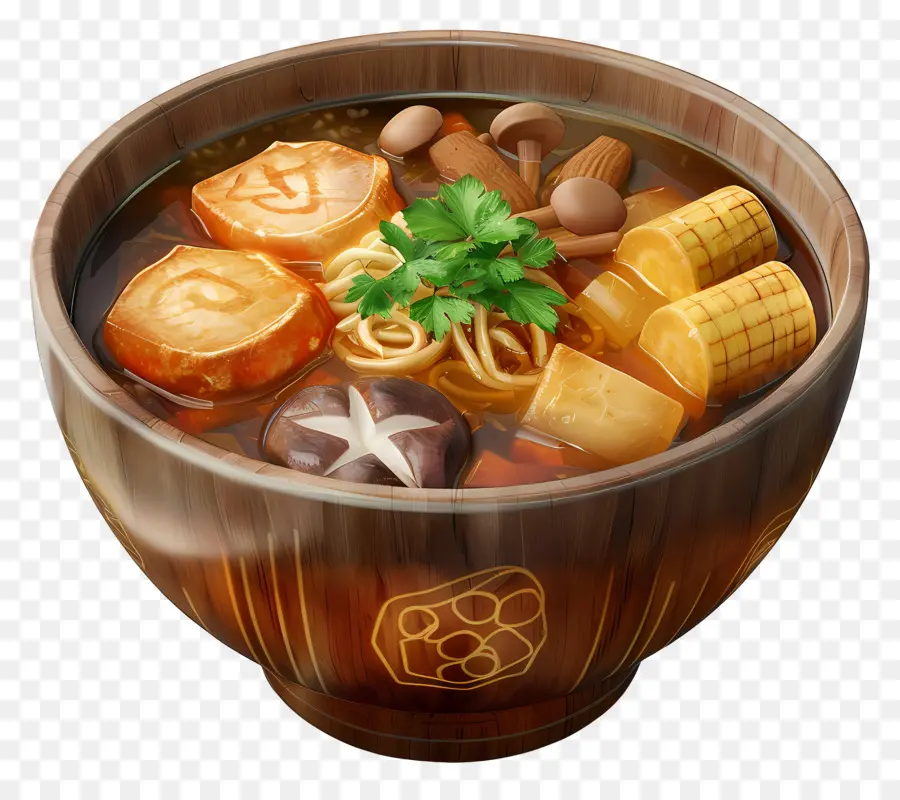 Sopa Oden，Tigela De Sopa PNG