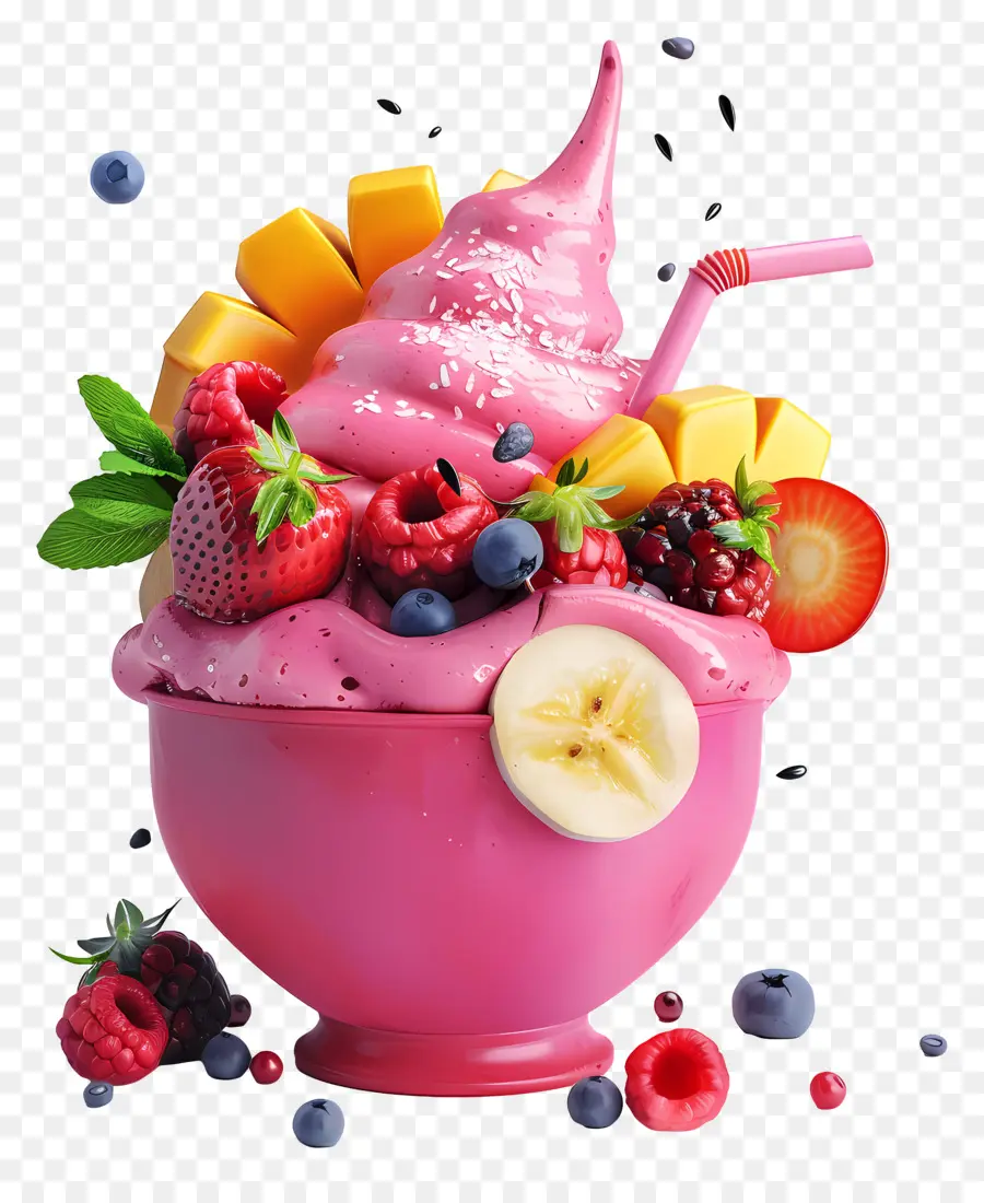 Tigela De Smoothie，Iogurte De Frutas PNG