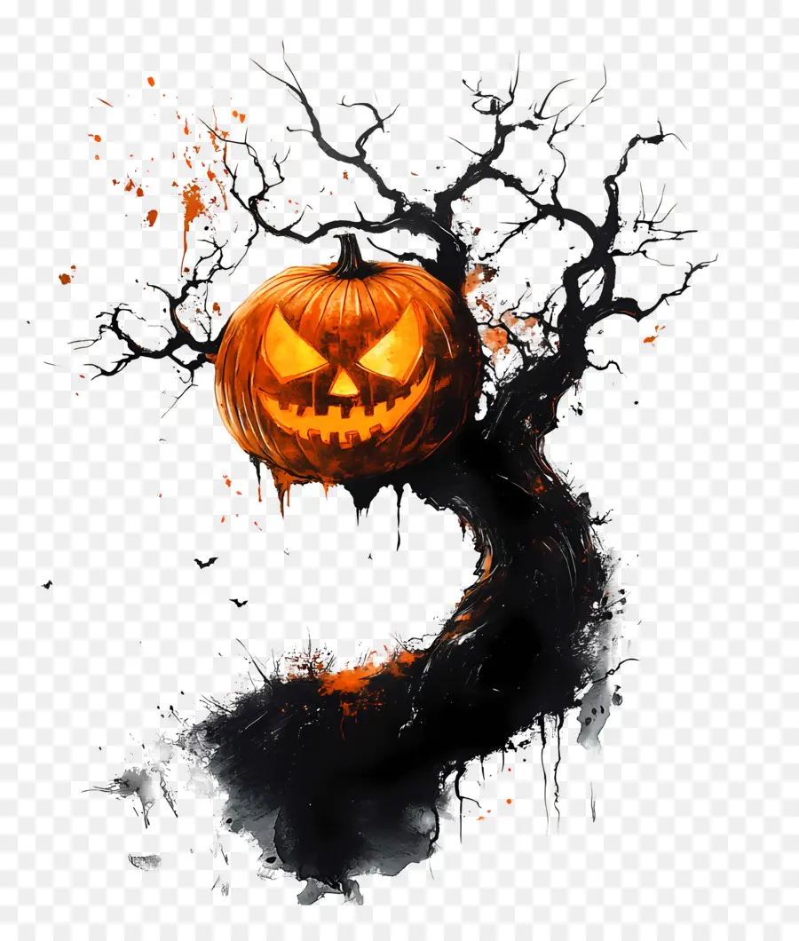 Samhain，Árvore De Abóbora PNG