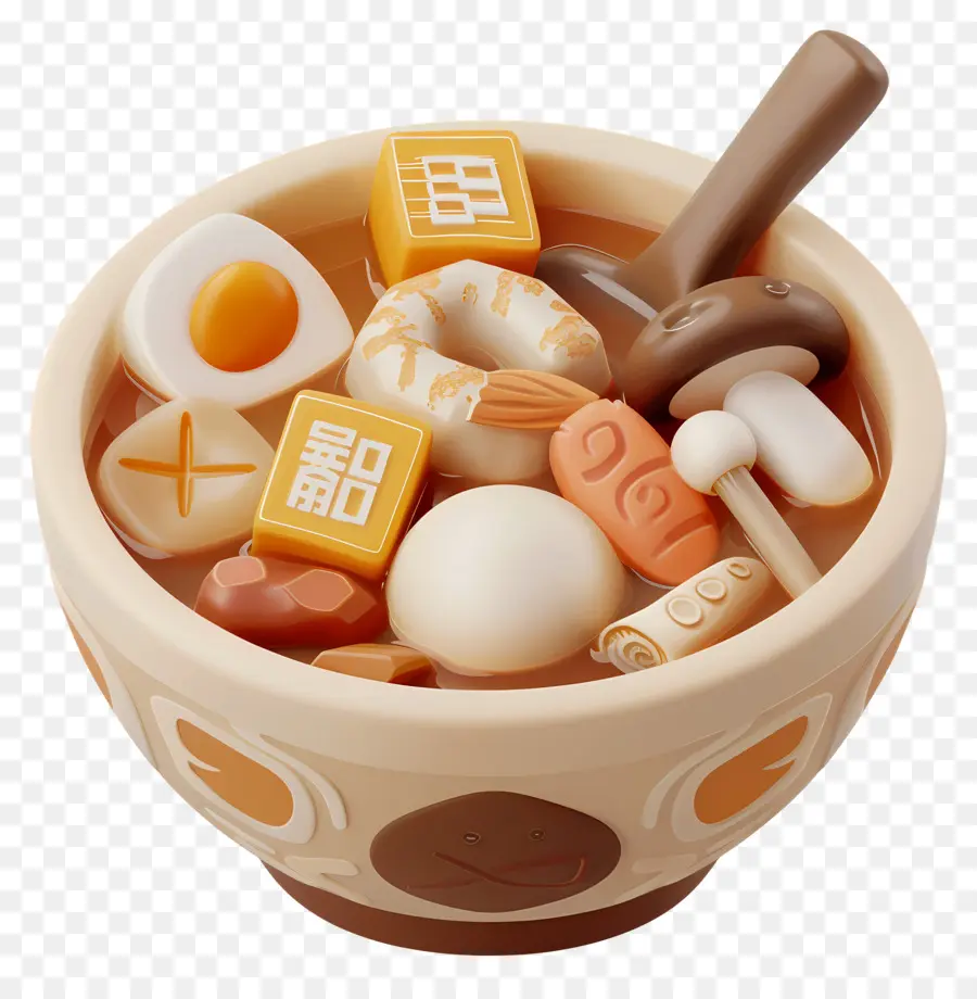 Sopa Oden，Tigela De Comida PNG