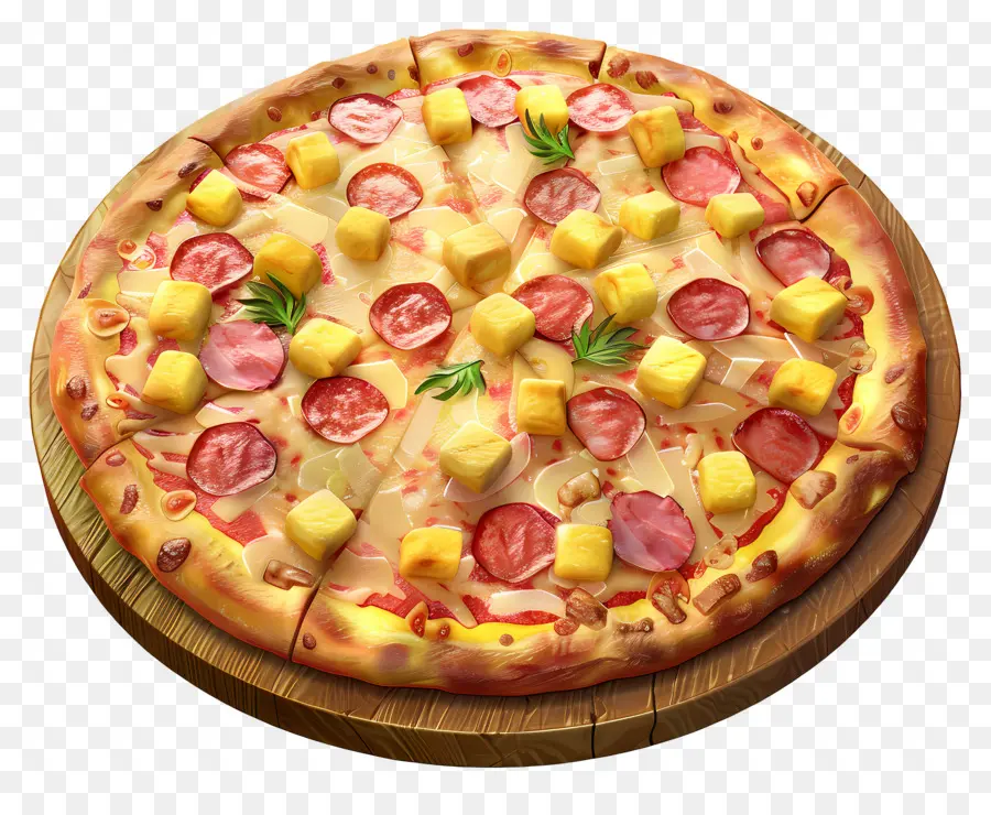 Pizza Havaiana，Pizza PNG