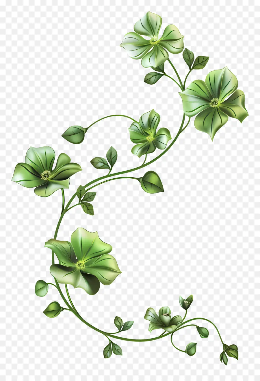 Flor Verde，Vinhas Verdes PNG