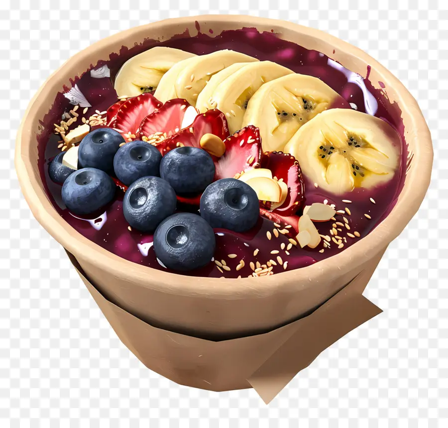 Tigela De Açaí，Frutas PNG