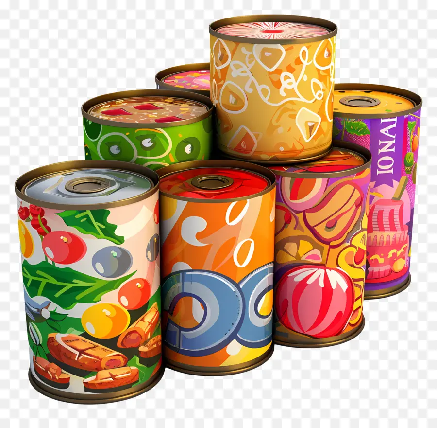 Alimentos Enlatados，Latas PNG