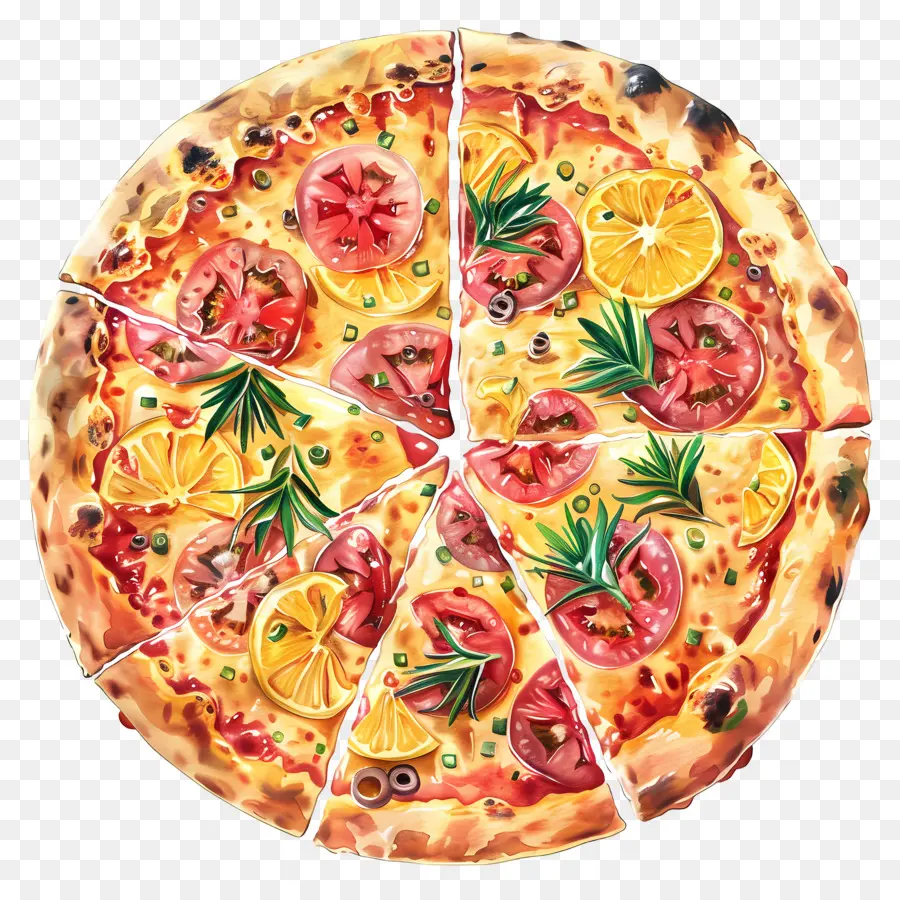 Pizza Havaiana，Pizza PNG