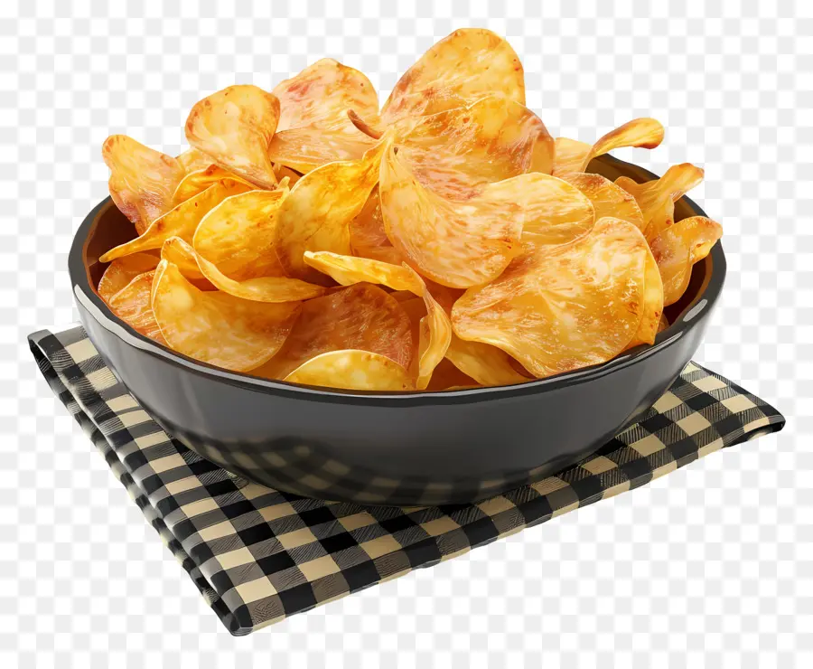 Tigela De Batatas Fritas，Fichas PNG