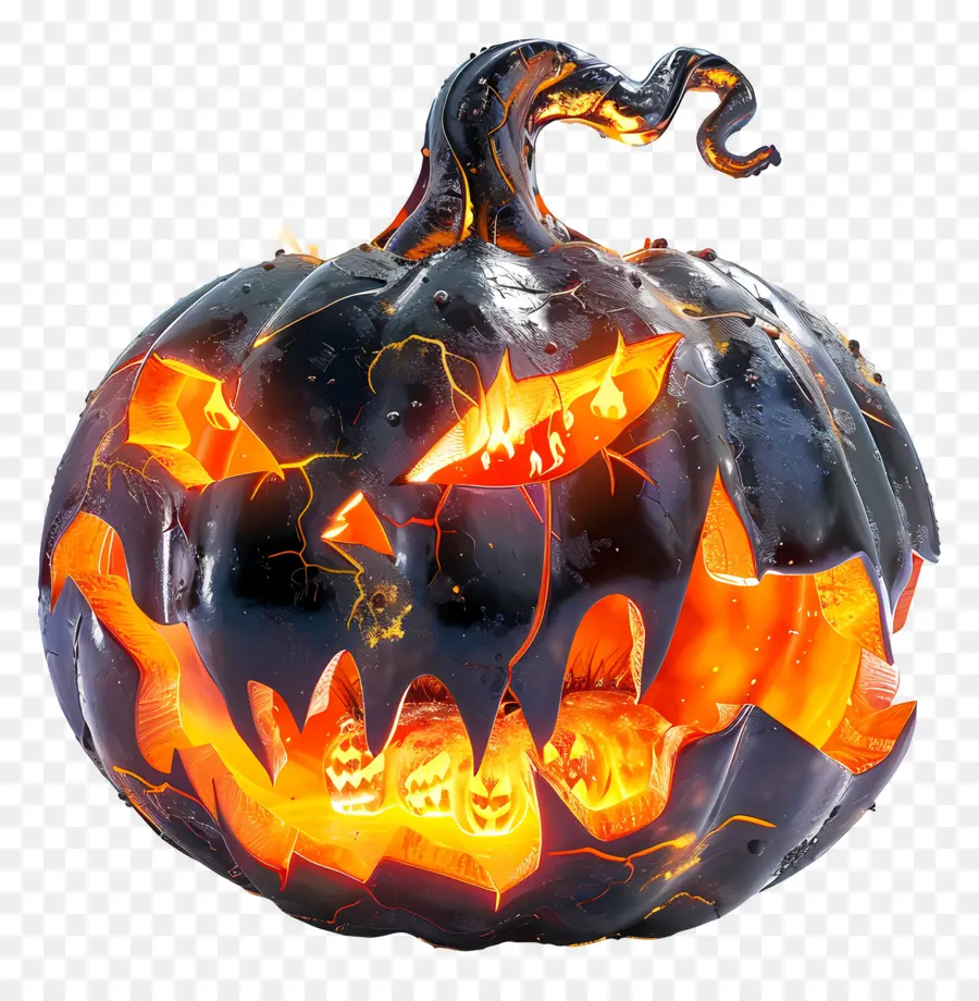 Abóbora De Halloween Brilhante，Jack O' Lantern PNG