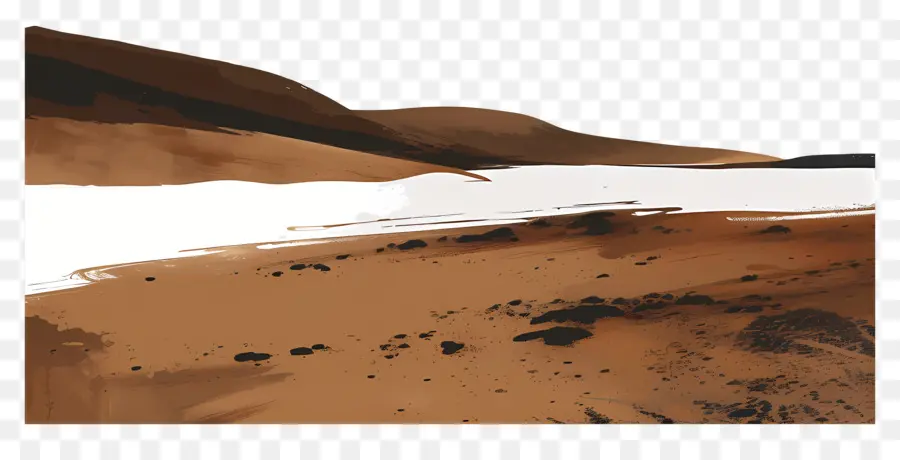 Paisagem De Lama，Deserto Vermelho PNG