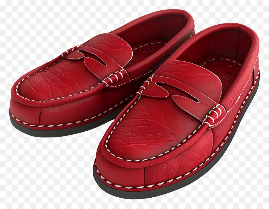 Mocassins，Sapatos Vermelhos PNG