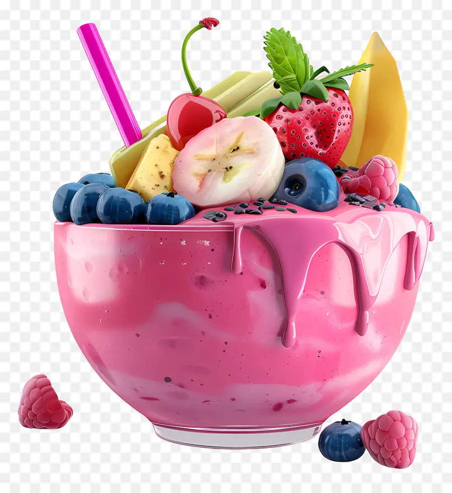 Tigela De Smoothie，Sobremesa De Frutas PNG