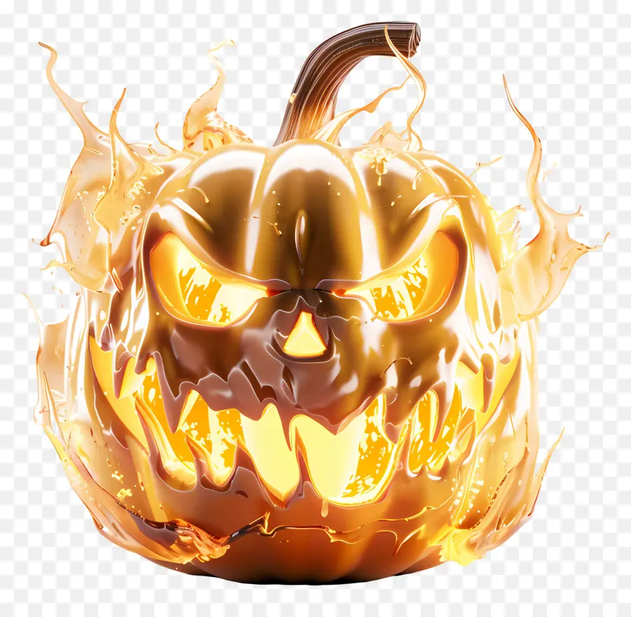 Abóbora De Halloween Brilhante，Jack O' Lantern PNG