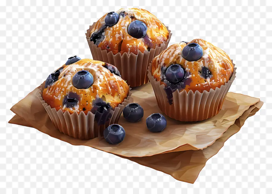 Muffins De Mirtilo，Padaria PNG