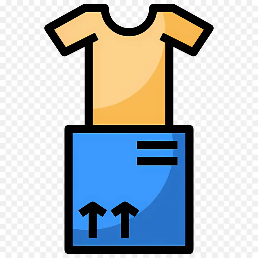 Caixa De Roupas，Camiseta Em Uma Caixa PNG