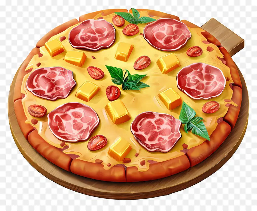 Pizza Havaiana，Pizza PNG