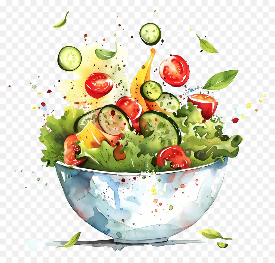 Salada Fresca，Salada De Folhas PNG