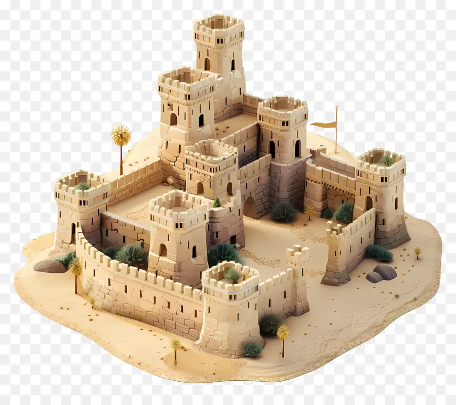 Castelo Do Deserto，Castelo De Areia PNG