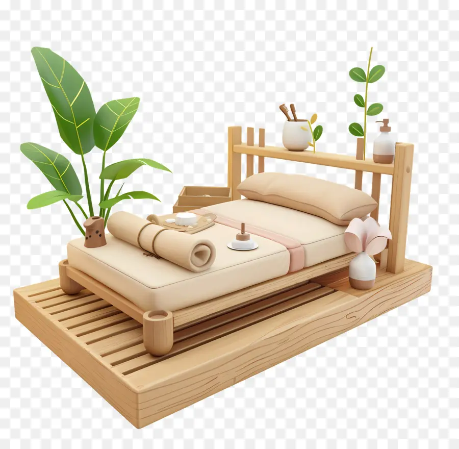 Tratamento De Spa，Cama PNG