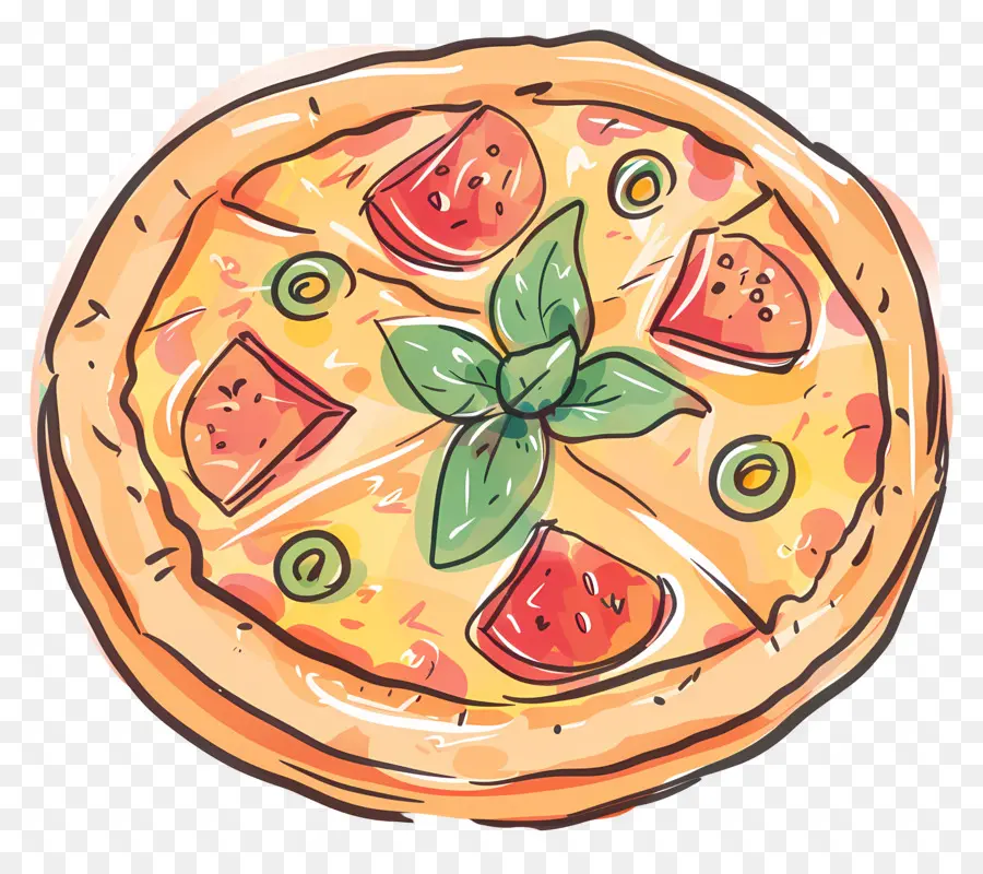 Pizza Havaiana，Pizza PNG