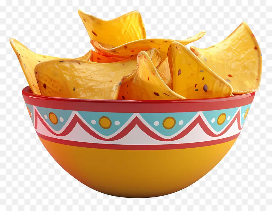 Tigela De Batatas Fritas，Nachos PNG