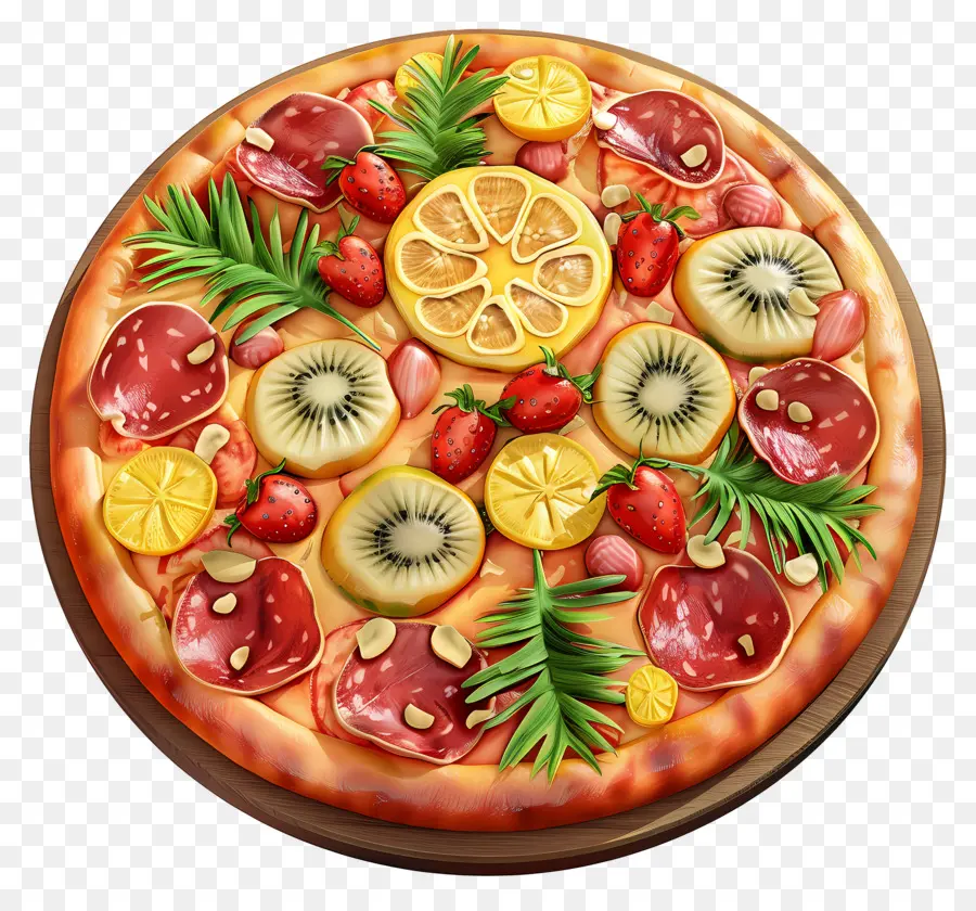 Pizza Havaiana，Pizza PNG