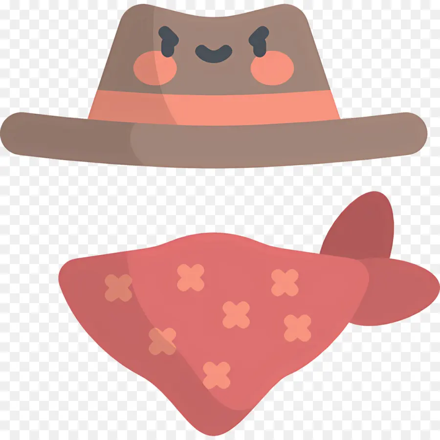 Chapéu De Cowboy，Chapéu E Bandana De Cowboy PNG