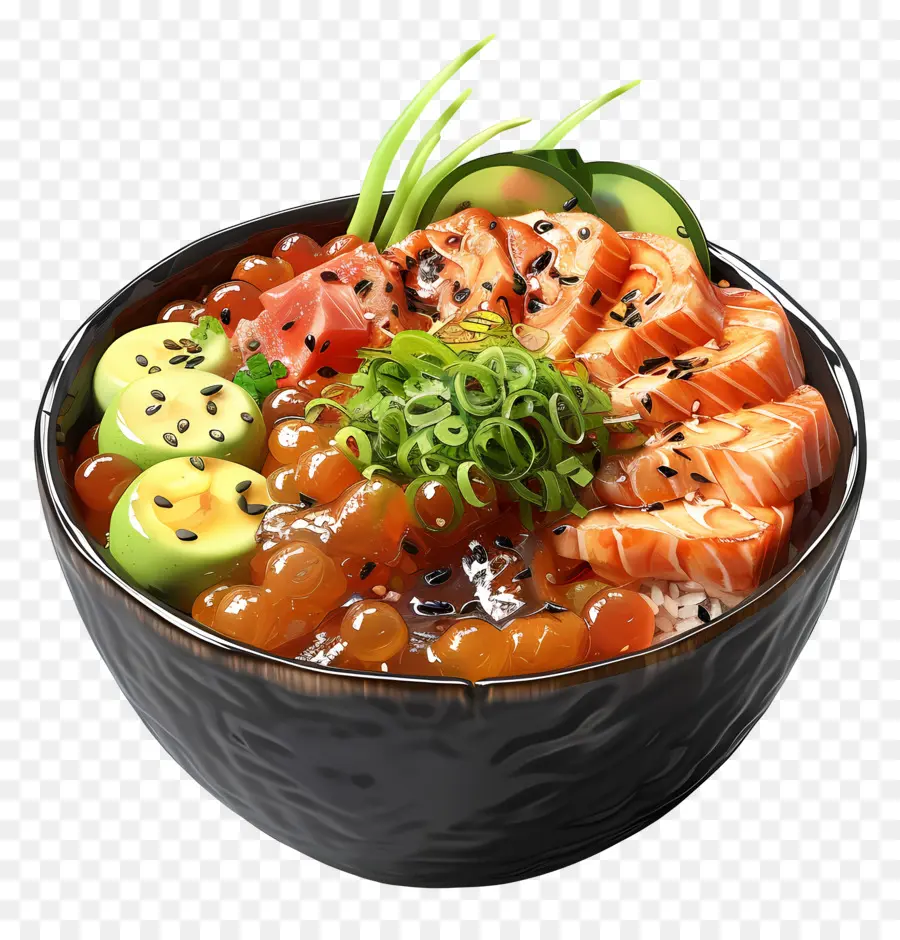 Poké Tigela，Tigela De Sushi PNG