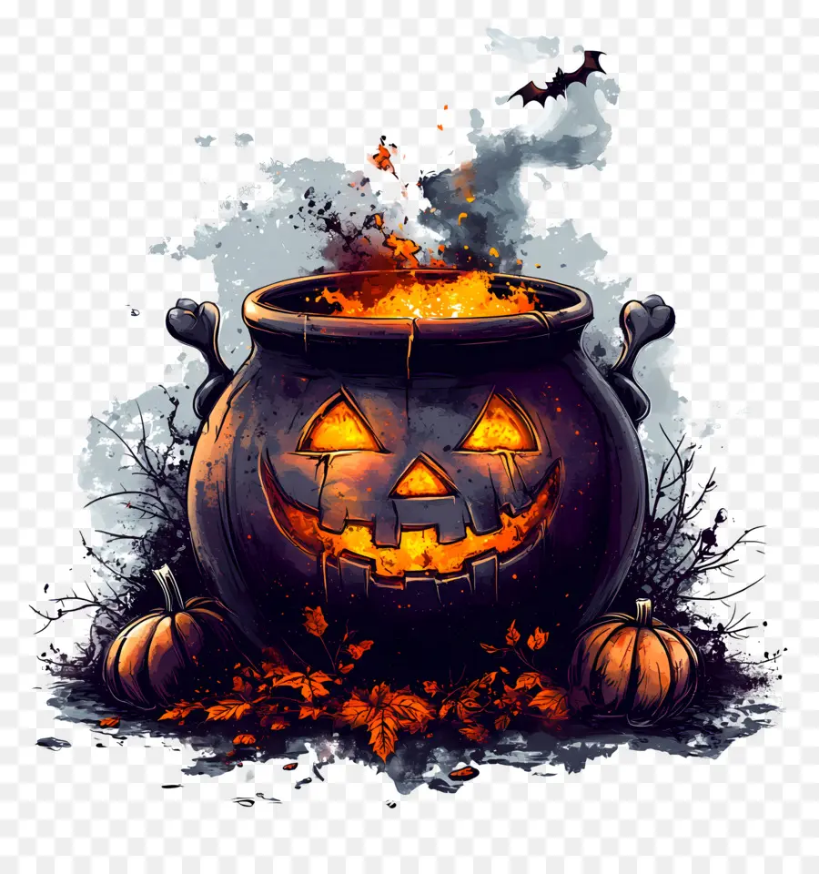 Samhain，Caldeirão De Halloween PNG