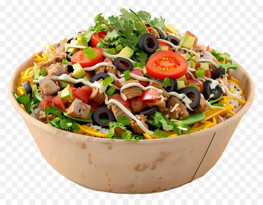 Tigela De Burrito，Salada PNG