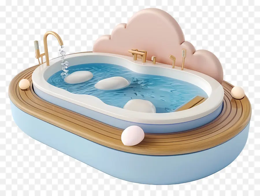 Banheira De Hidromassagem，Piscina Em Miniatura PNG