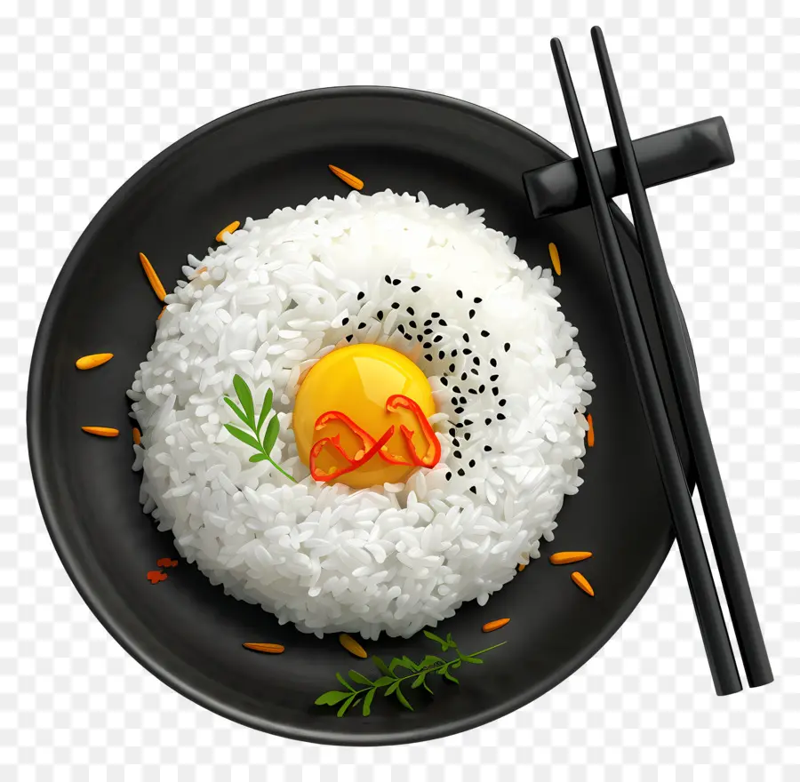 Prato De Arroz，Arroz Com Ovo PNG