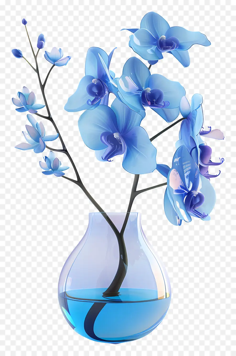 Orquídea Azul，Orquídeas Azuis PNG