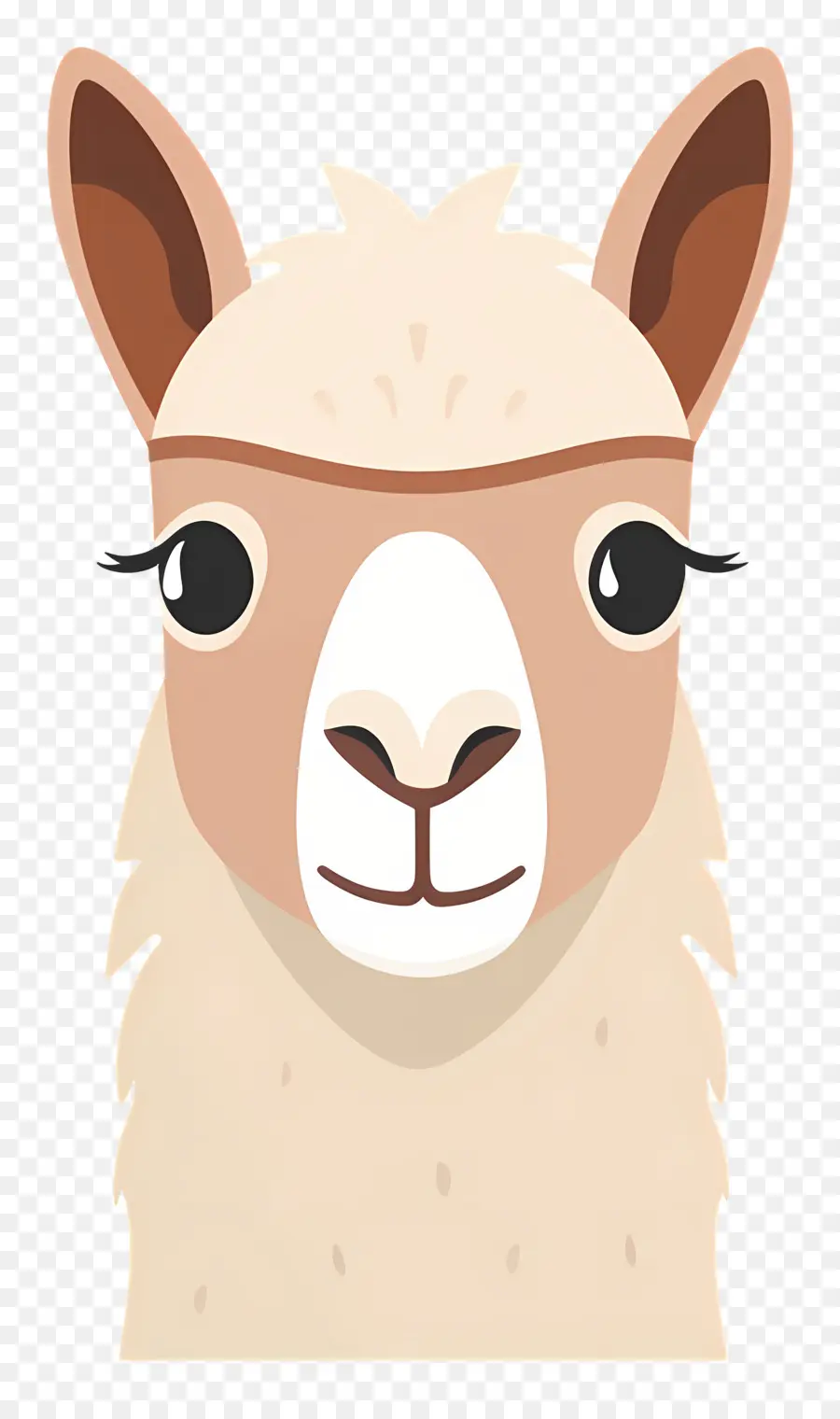 Cara De Alpaca，Lhama De Desenho Animado PNG