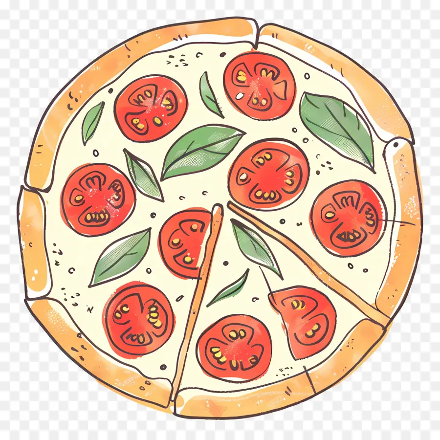 Pizza Marguerita，Pizza PNG