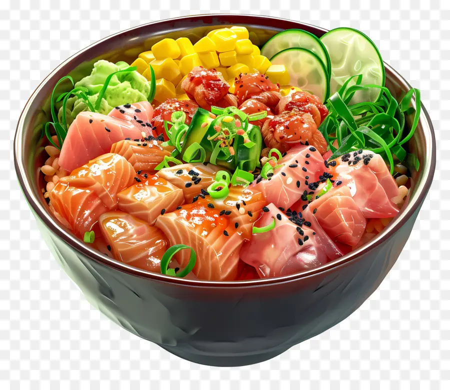 Poké Tigela，Sushi PNG