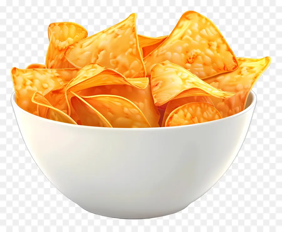 Tigela De Batatas Fritas，Nachos PNG