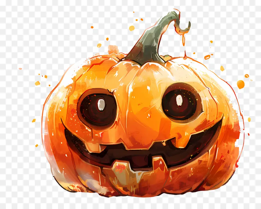 Linda Abóbora De Halloween，Abóbora Sorridente PNG