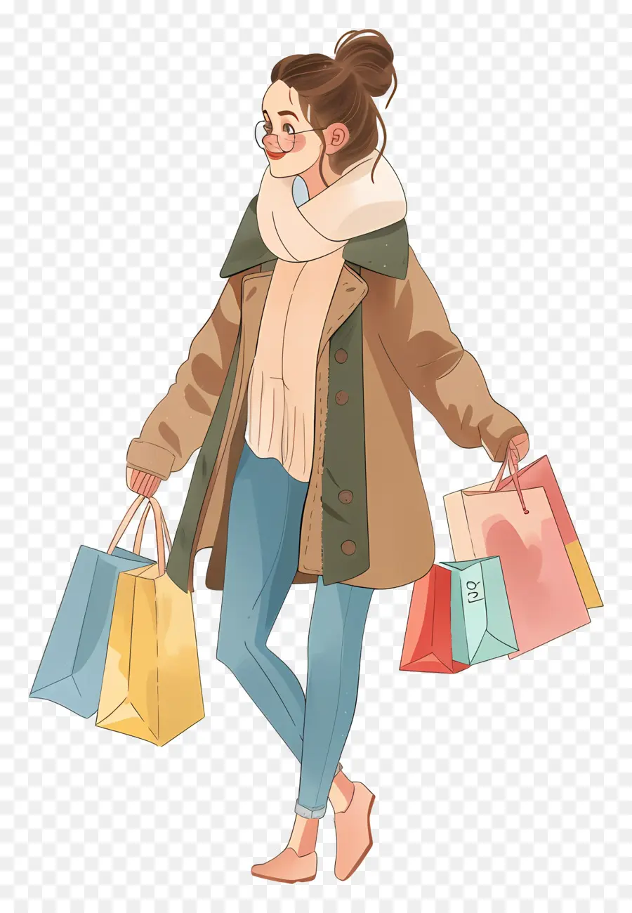 Mulher Fazendo Compras，Mulher De Compras PNG