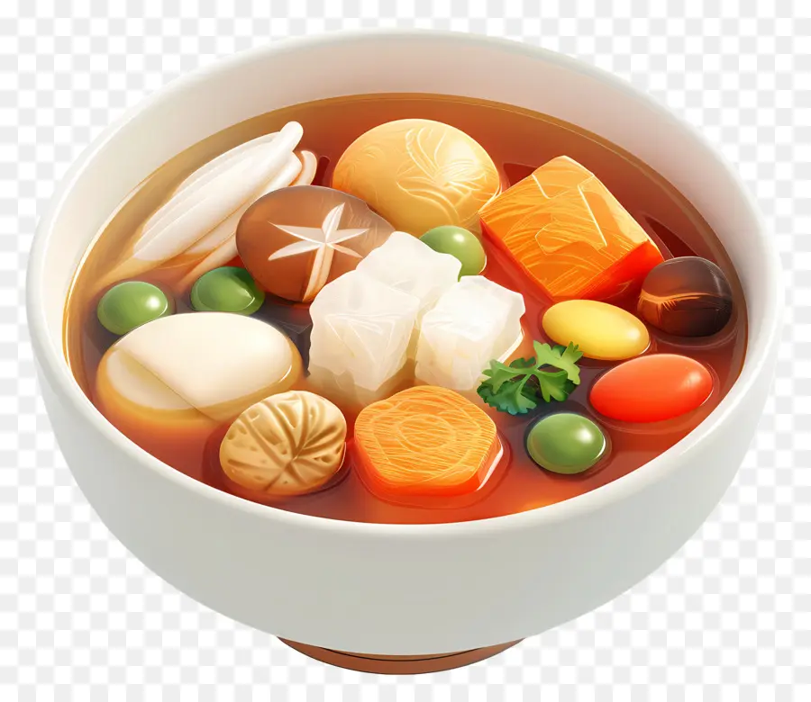 Sopa Oden，Tigela De Sopa PNG