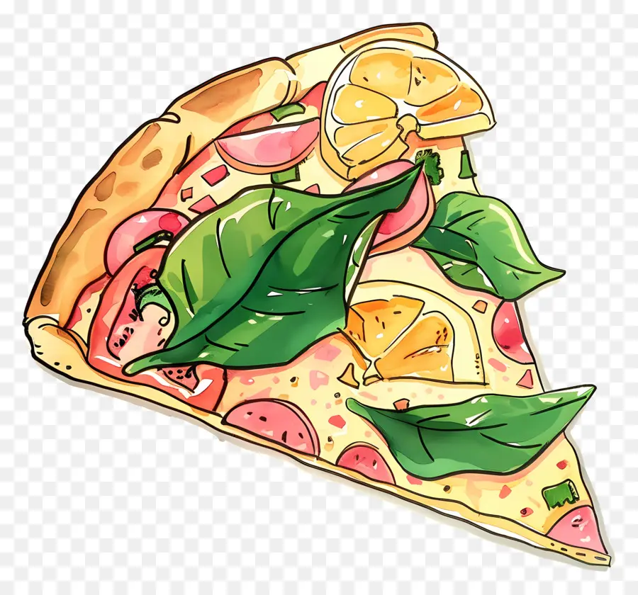 Pizza Havaiana，Fatia De Pizza PNG