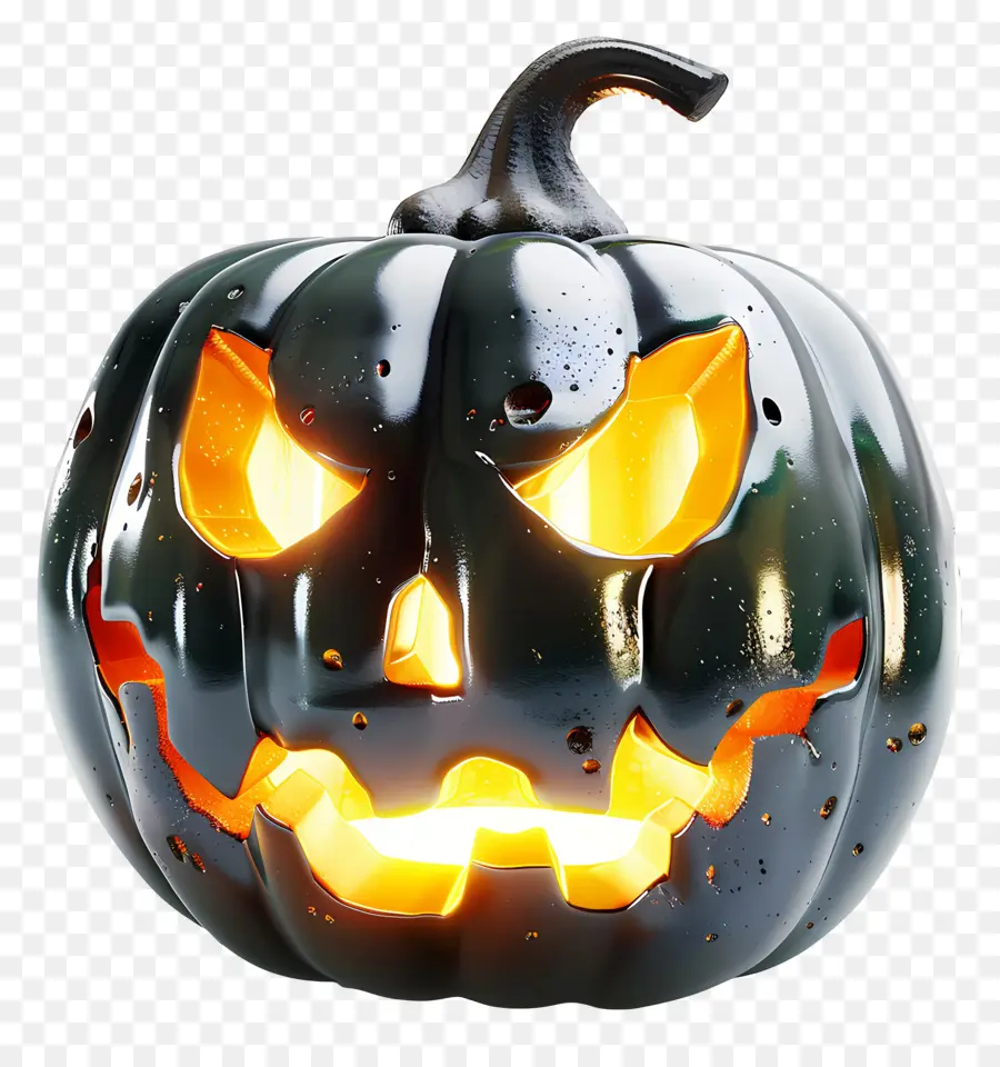 Abóbora De Halloween Brilhante，Jack O' Lantern PNG