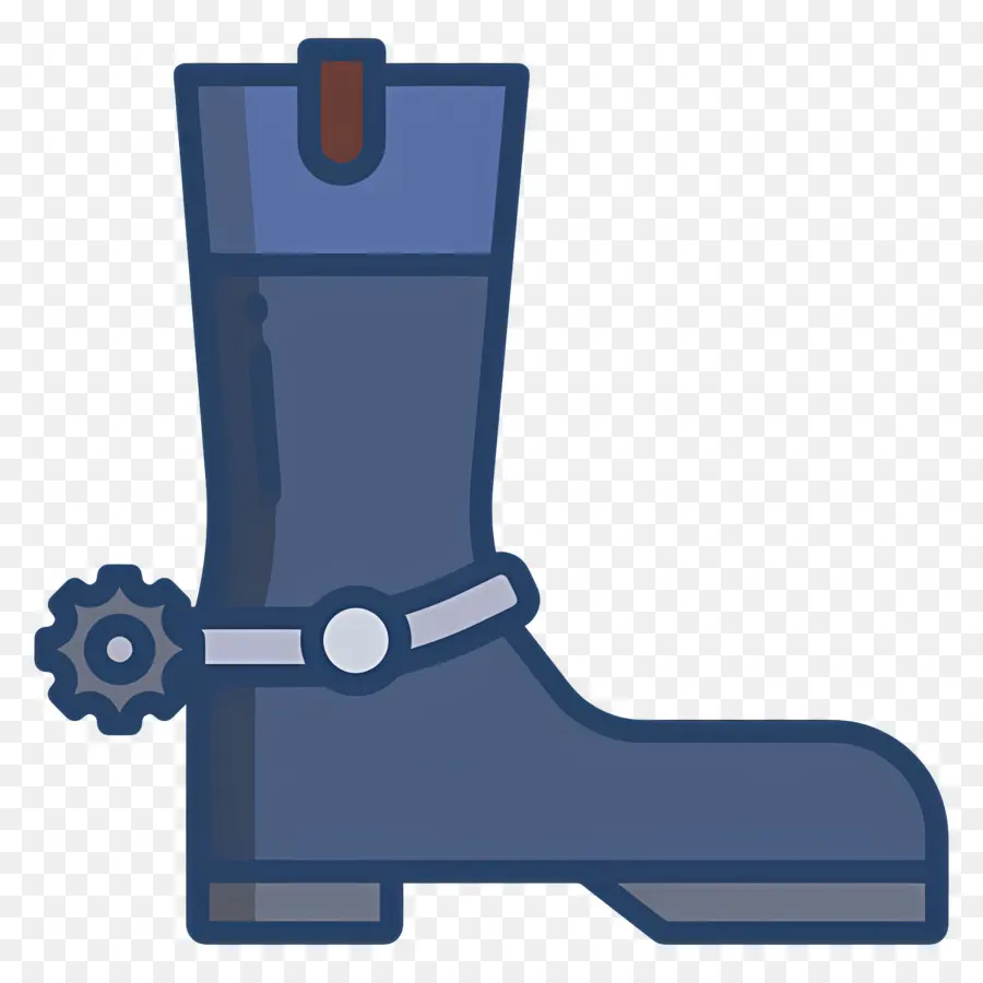 Botas De Vaqueiro，Bota De Cowboy Azul PNG