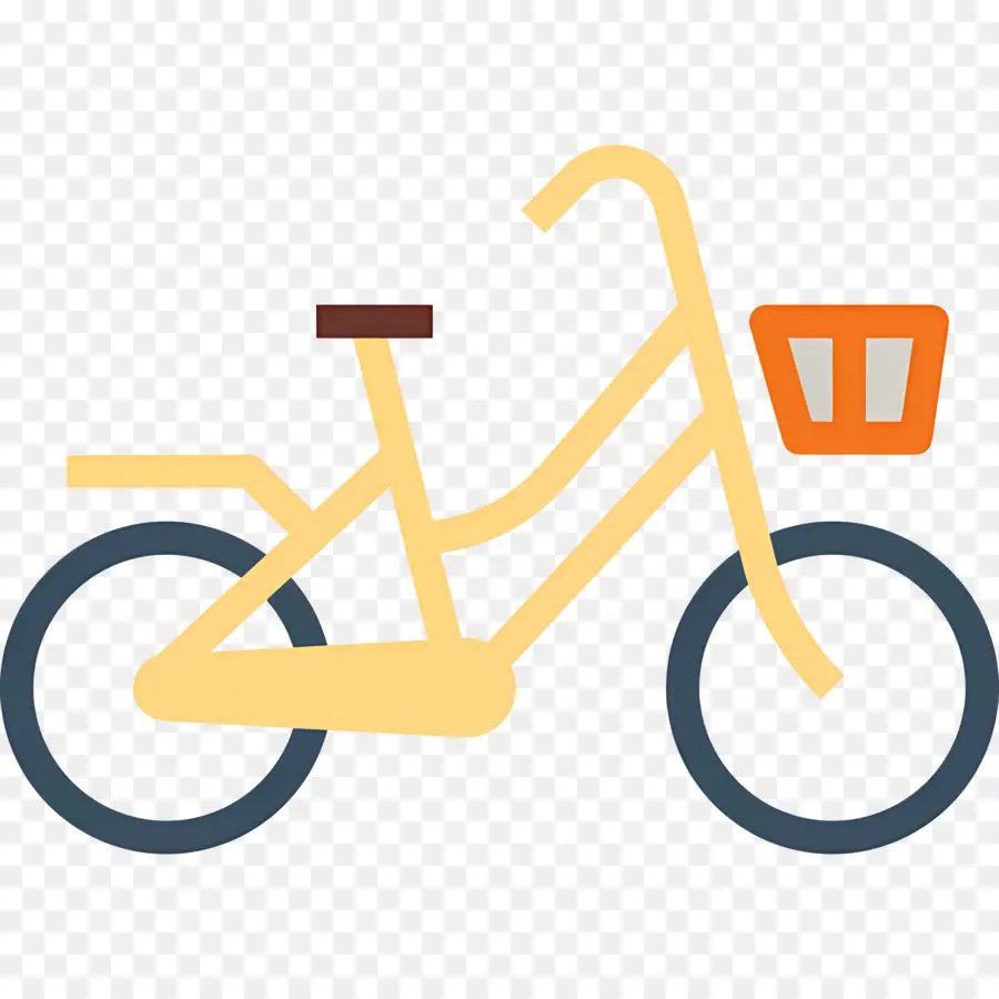 Bicicleta，Bicicleta Amarela PNG