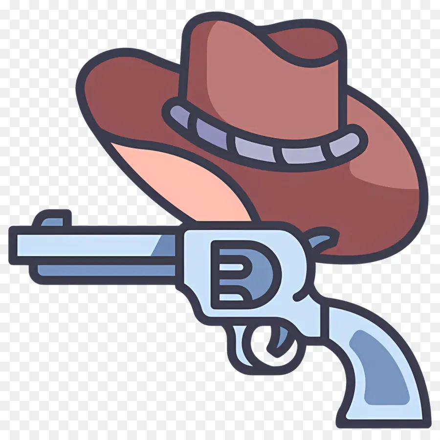 Chapéu De Cowboy，Chapéu E Arma De Cowboy PNG