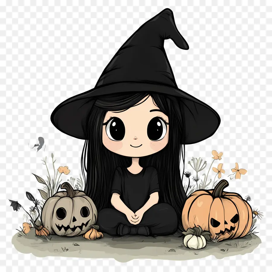 Samhain，Garota Bruxa PNG