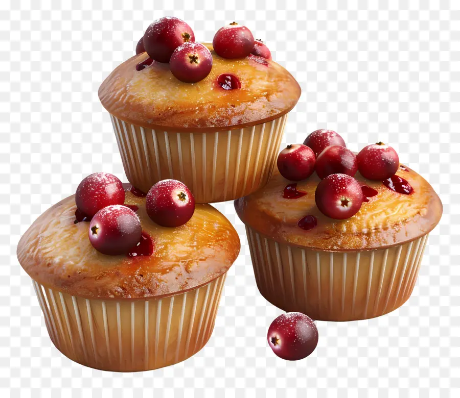 Muffins De Cranberry，Muffins De Frutas Vermelhas PNG