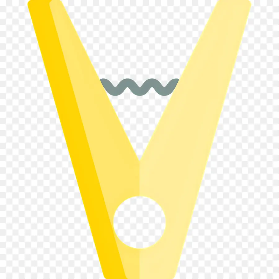 Prendedor De Roupa，Amarelo PNG